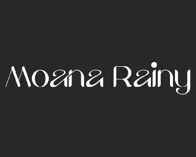 Moana Rainy font