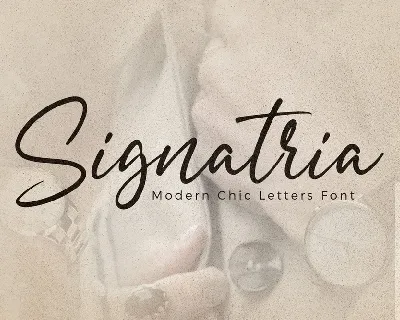 Signatria font