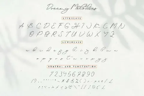 Dreamy Melodies Signature font