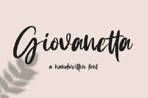 Giovanetta Script font