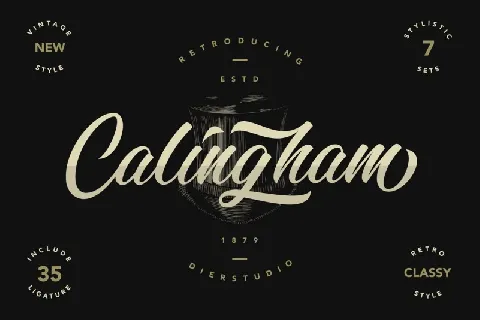 Calingham Calligraphy font