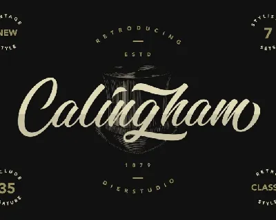 Calingham Calligraphy font