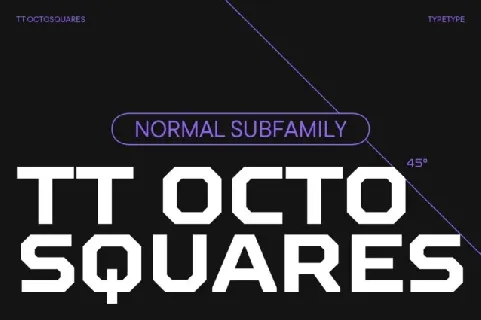 TT Octosquares font