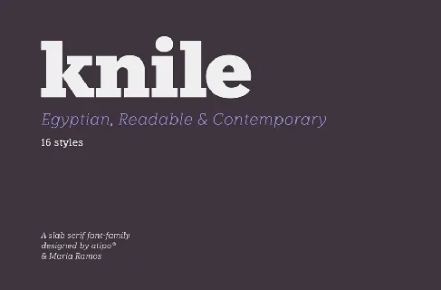 Knile font