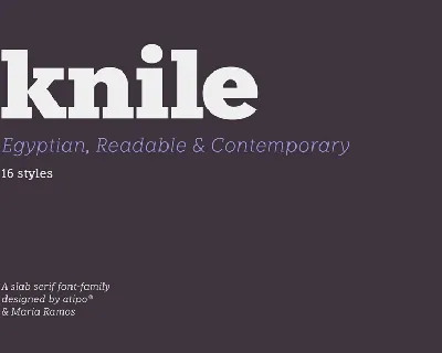 Knile font