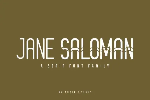 Jane Saloman Demo font