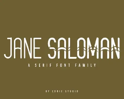 Jane Saloman Demo font