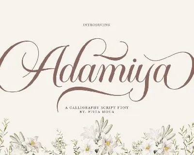 Adamiya font