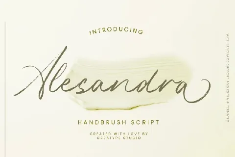 Alexandra Brush font