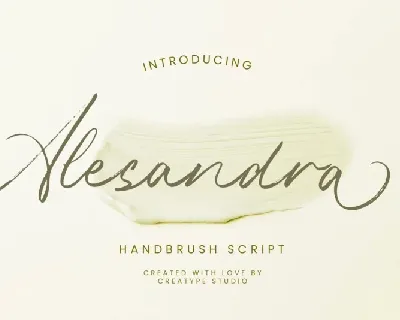 Alexandra Brush font