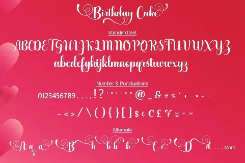 Birthday Cake font