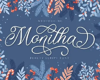 Monitha Calligraphy font