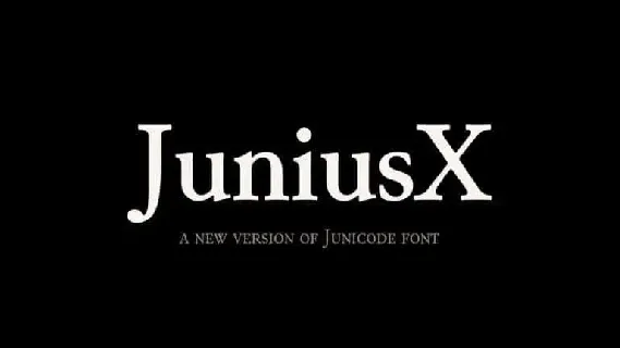 JuniusX Serif Family font