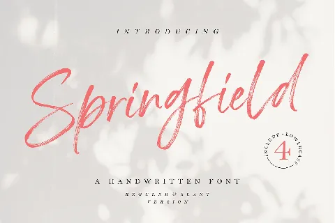 Springfield font