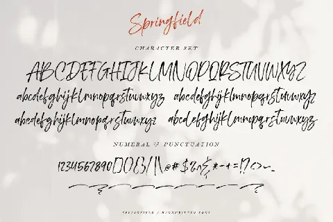 Springfield font