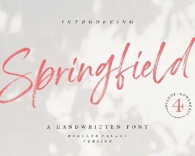 Springfield font