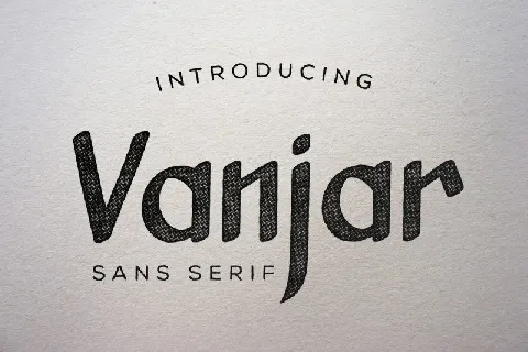 Vanjar Sans Serif font