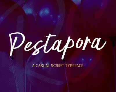 Pestapora Script font