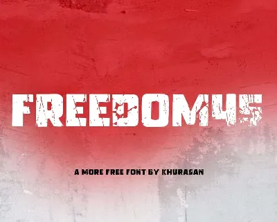 Freedom45 font