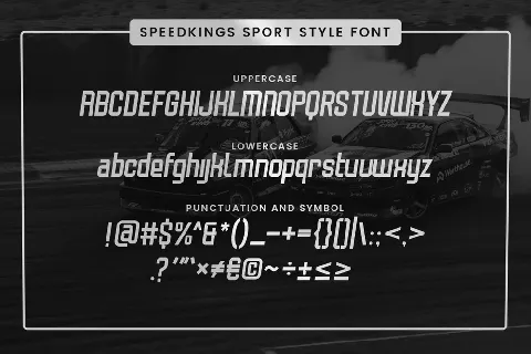 SPEEDKINGS font