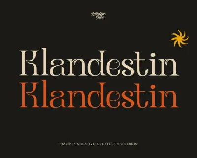 Klandestin Typeface font