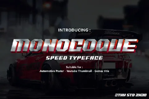 Monocoque Display font