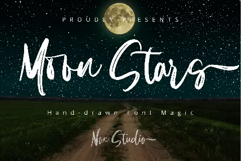 Moon Stars font