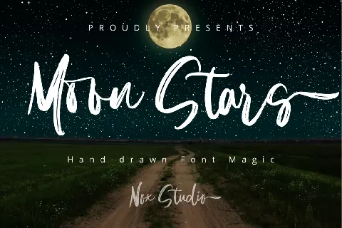 Moon Stars font