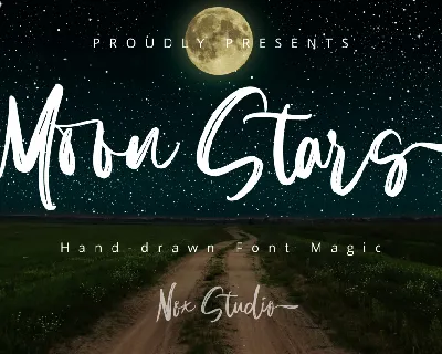 Moon Stars font