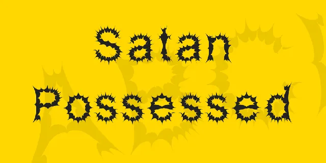 Satan Possessed font