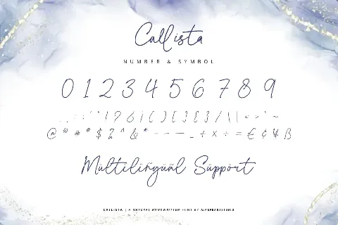 Callista Free font