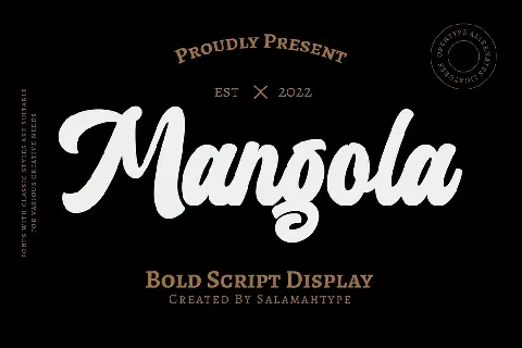 Mangola font