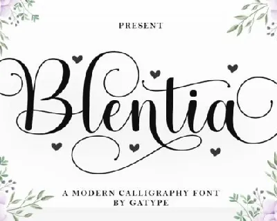 Blentia font