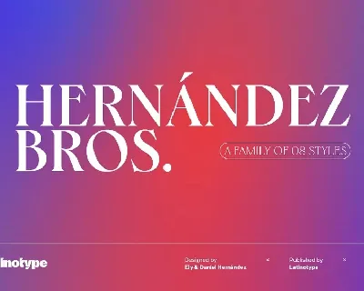 Hernandez Bros Family font