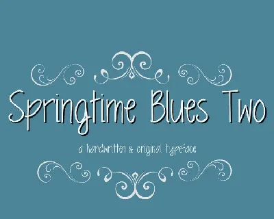 MRF Springtime Blues Two font