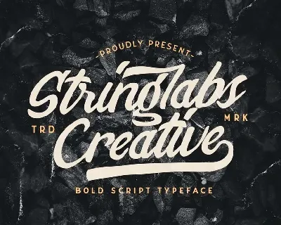 Stringlabs Creative Bold Script font