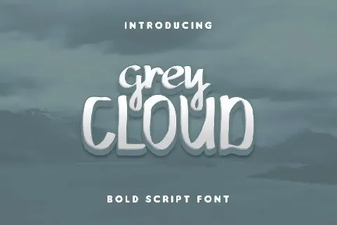 Grey Cloud Demo font