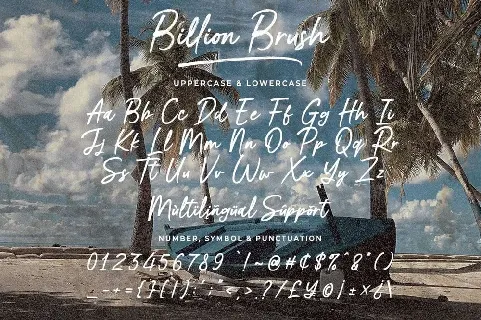 Billion Brush font