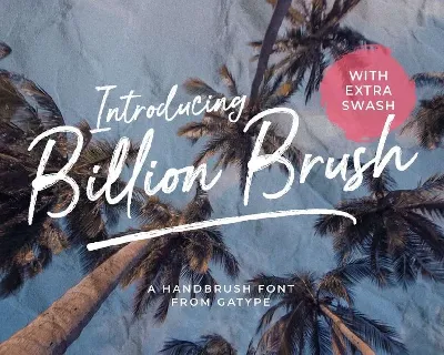 Billion Brush font