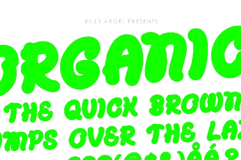 ORGANICAL PERSONAL USE font