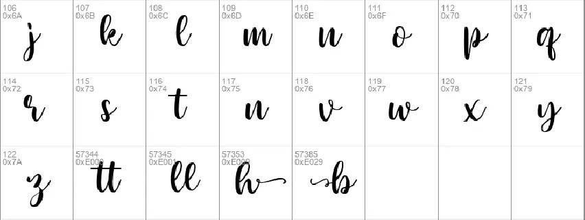 Beswash font