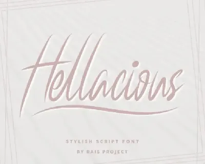 Hellacious Script font