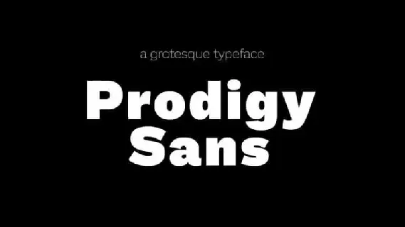 Prodigy Sans Family font