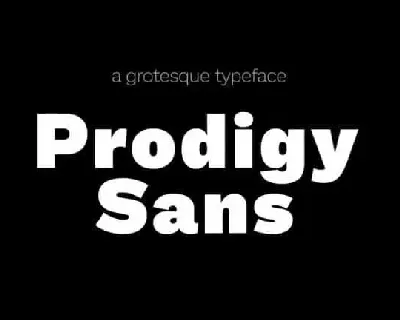 Prodigy Sans Family font