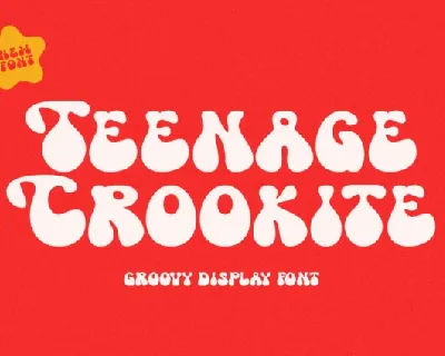 Teenage Crookite font