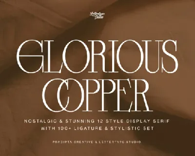 Glorious Copper font