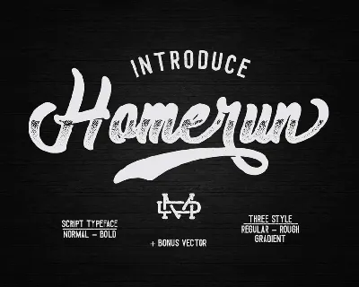 Homerun font