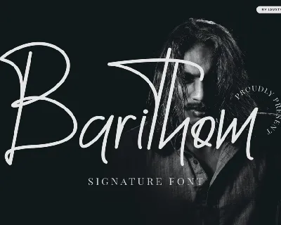 Barithom Signature font