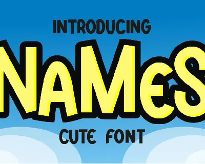 Names font