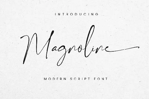 Magnoline font